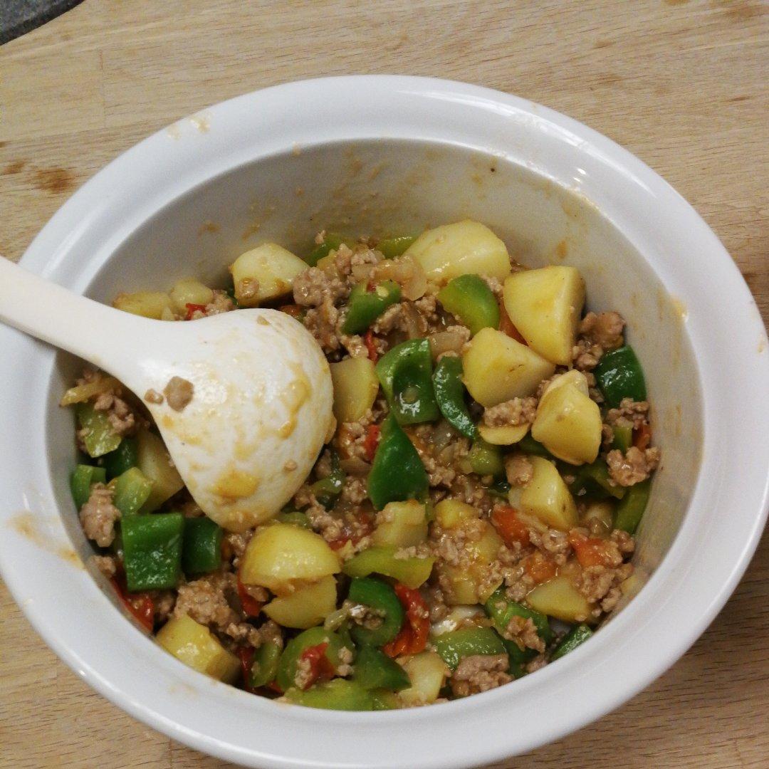 青椒西红柿肉末