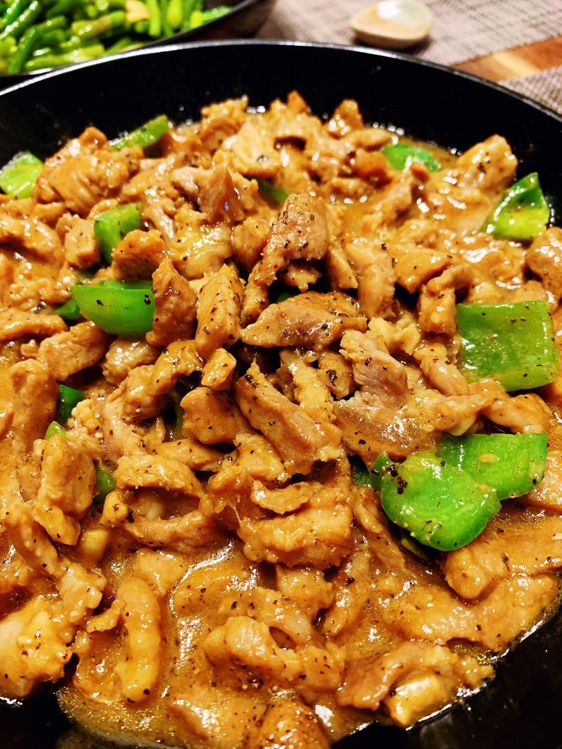 青椒牛柳（黑胡椒）