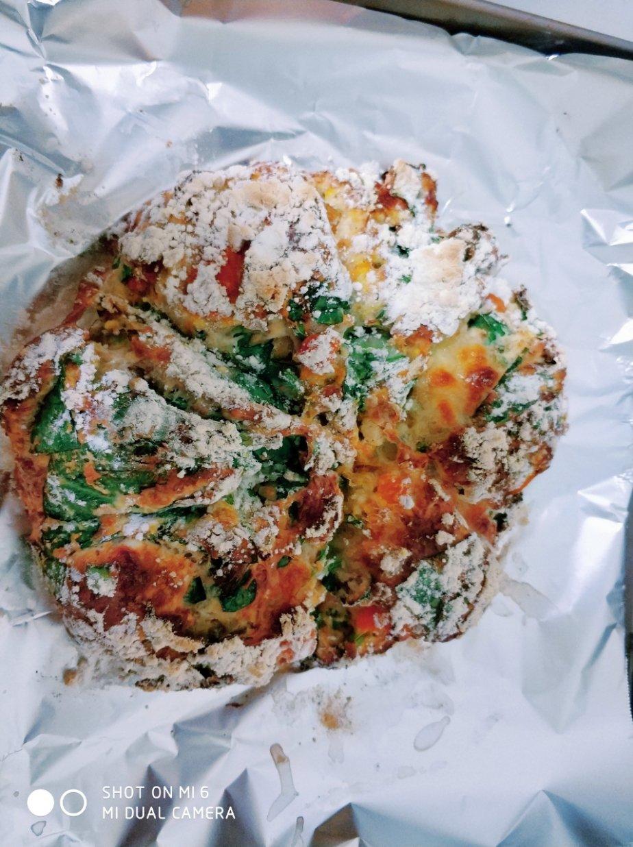 菠菜南瓜奶酪丹波面包丨健康·烘焙