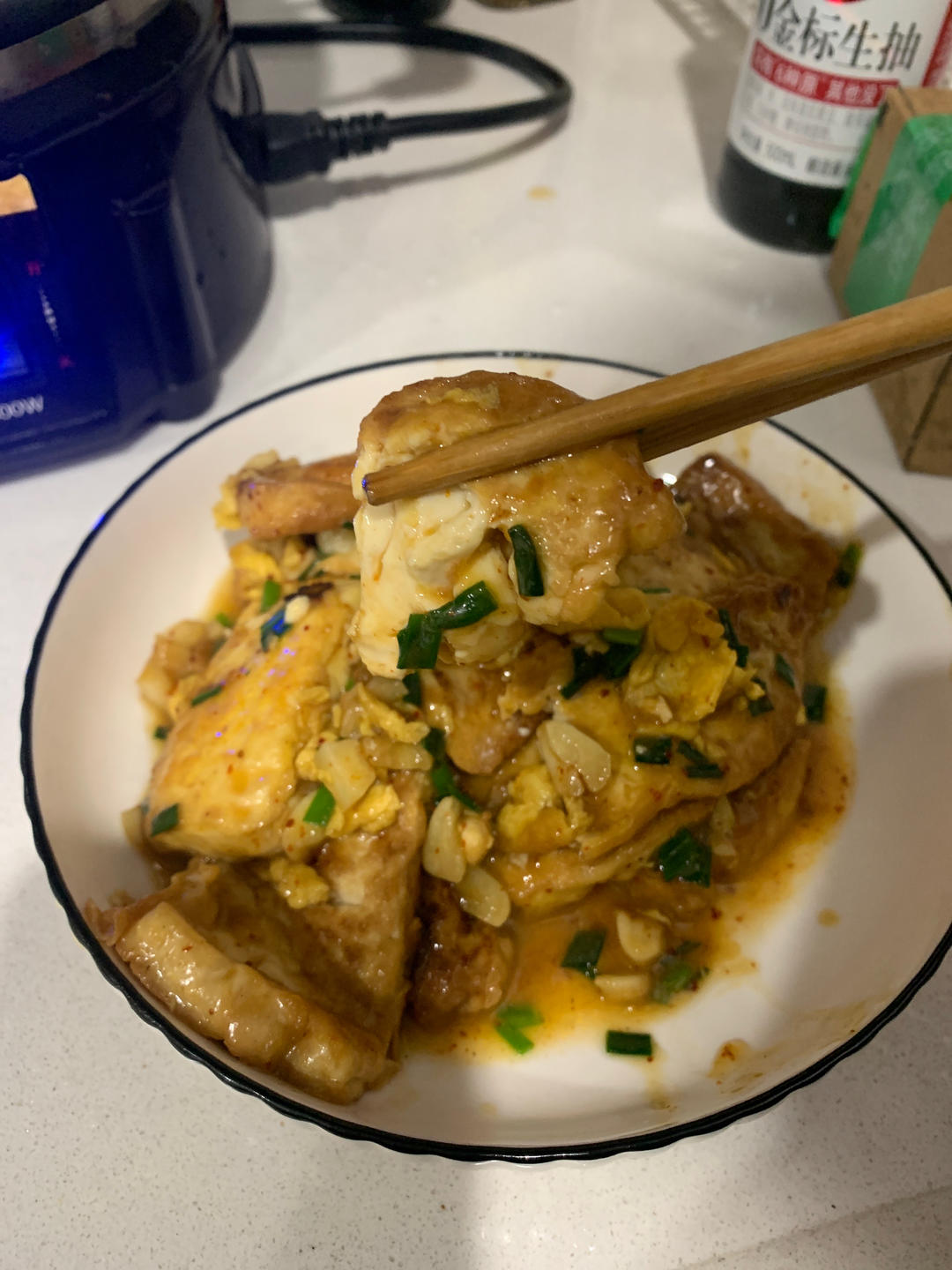 外焦里嫩的香煎豆腐