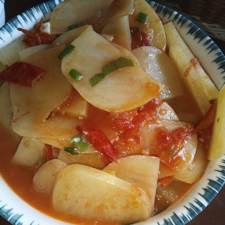 西红柿炒土豆片
