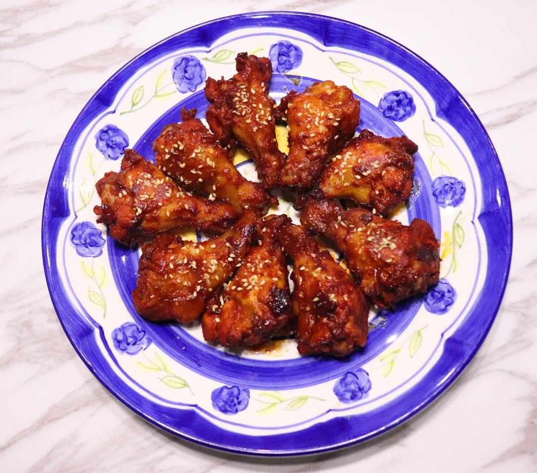 韩式辣酱烤鸡翅根