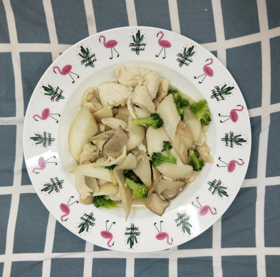 杏鲍菇炒肉片