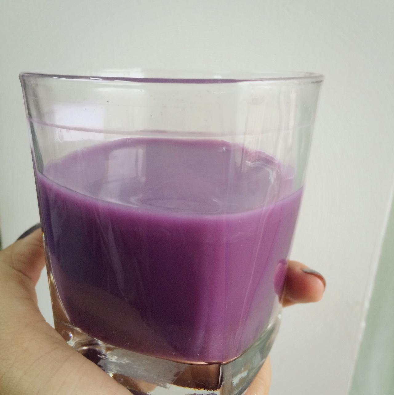 紫薯牛奶水的做法