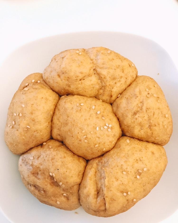电饭锅无油无糖全麦芋泥面包