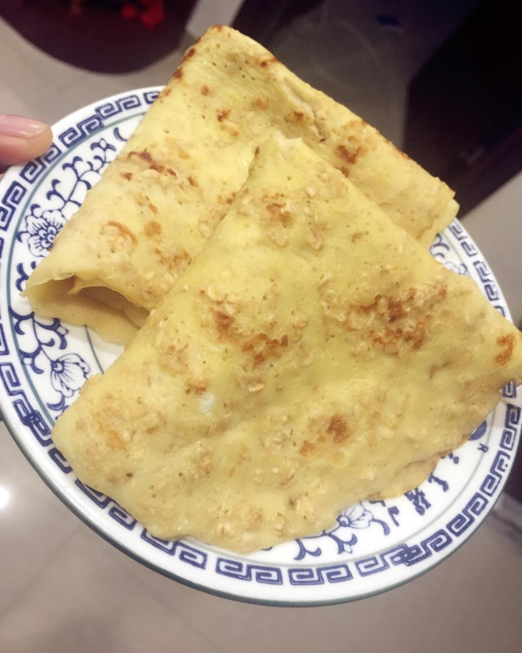 燕麦鸡蛋饼~快手早餐