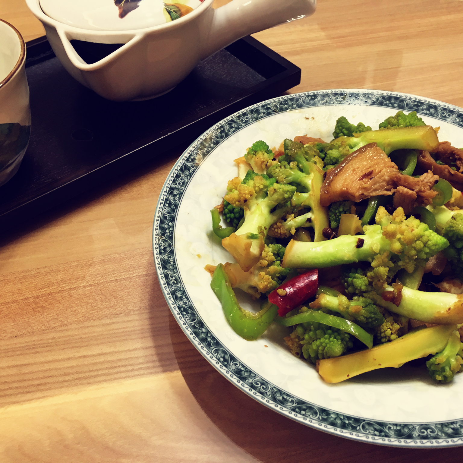 老丁的私房菜-干锅花菜