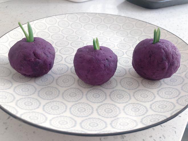 紫薯山药小甜点的做法
