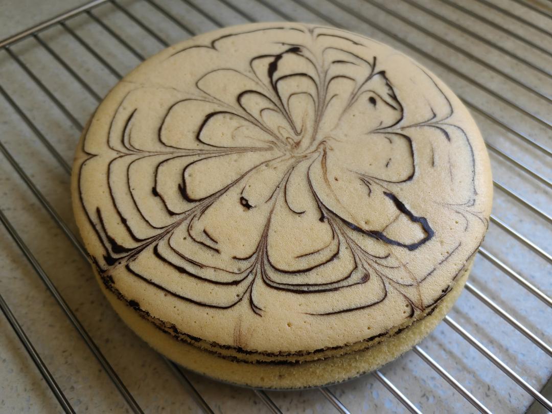 斑马纹戚风蛋糕