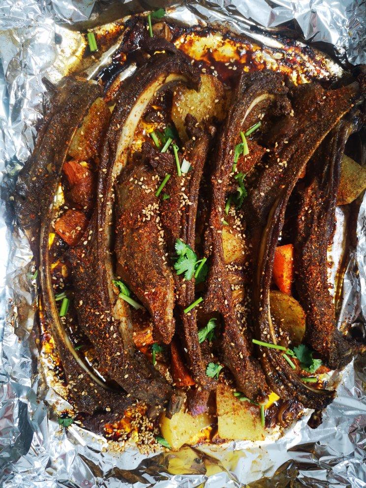 超好吃的烤羊排烤箱版