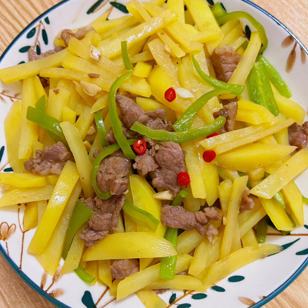 土豆丝炒肉