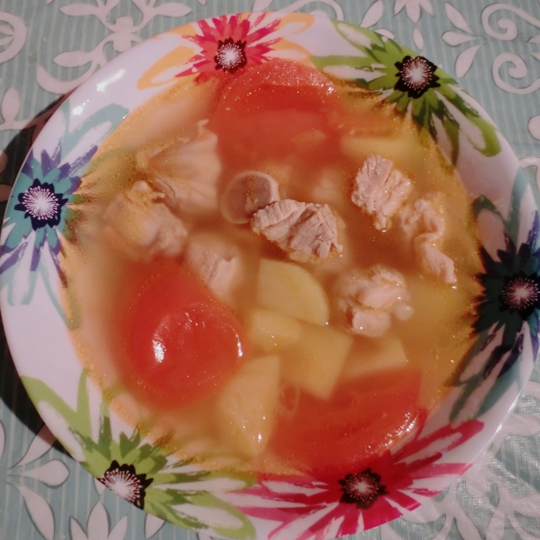 番茄土豆小排汤