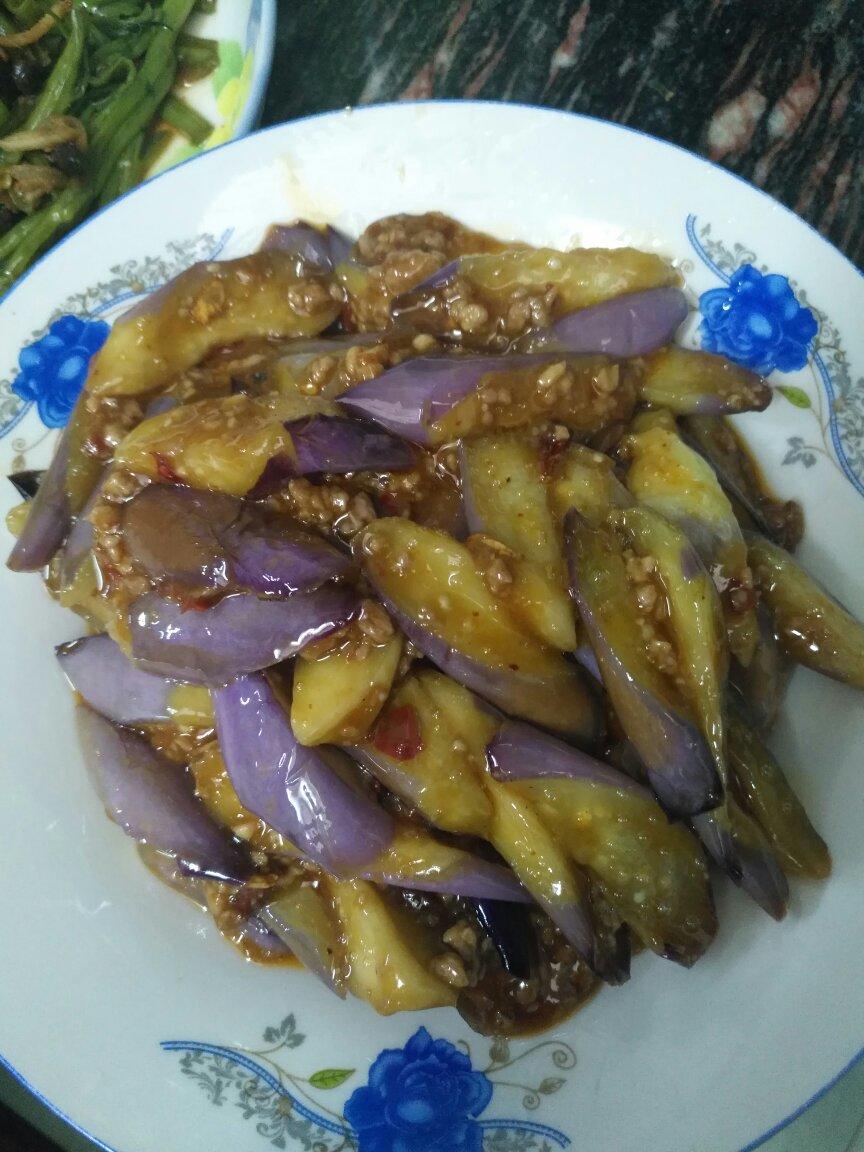 红烧肉沫茄子