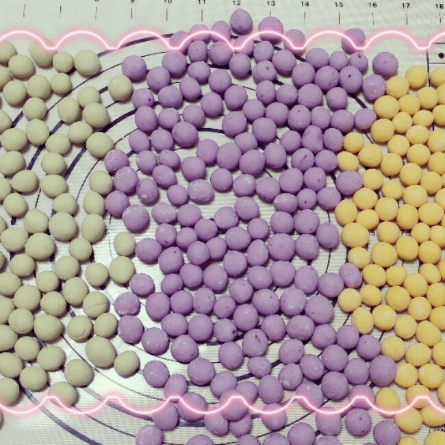 【幻彩小圆子】天然食材做彩色糯米丸