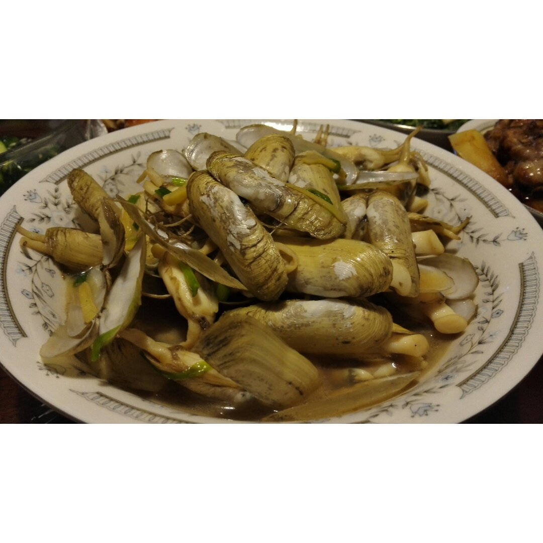 葱爆蛏子