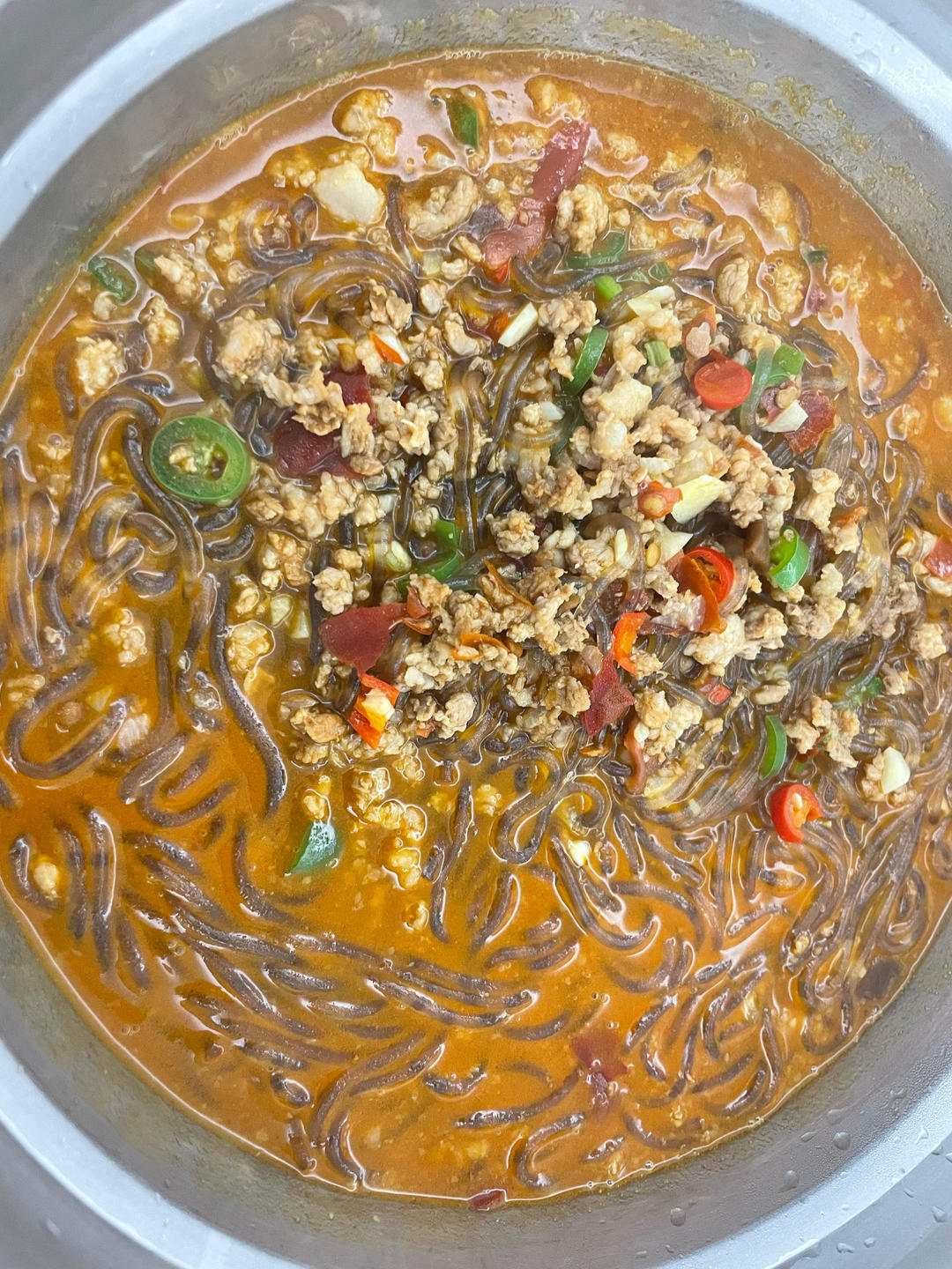 蚂蚁上树——肉沫粉条