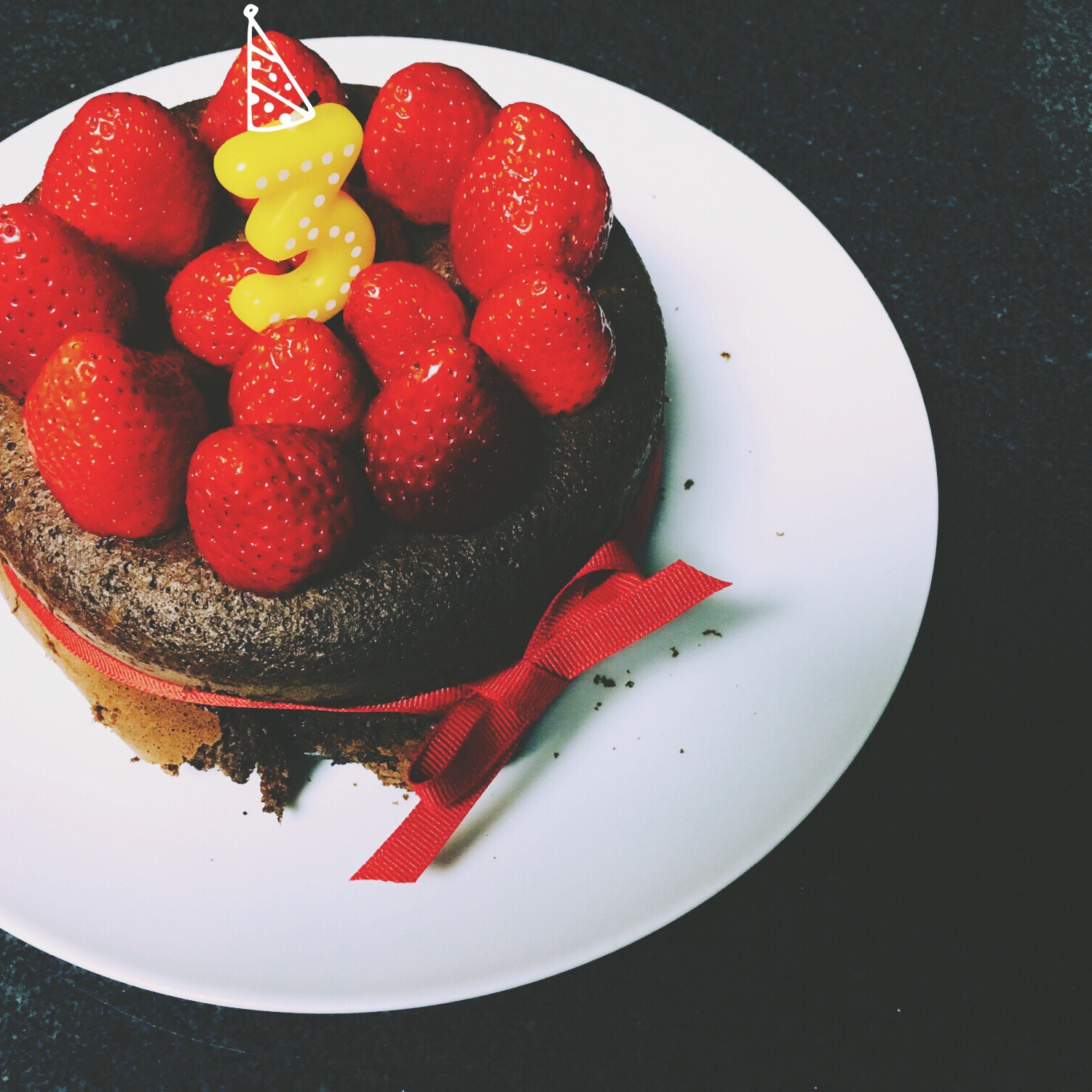 香浓黑巧克力戚风