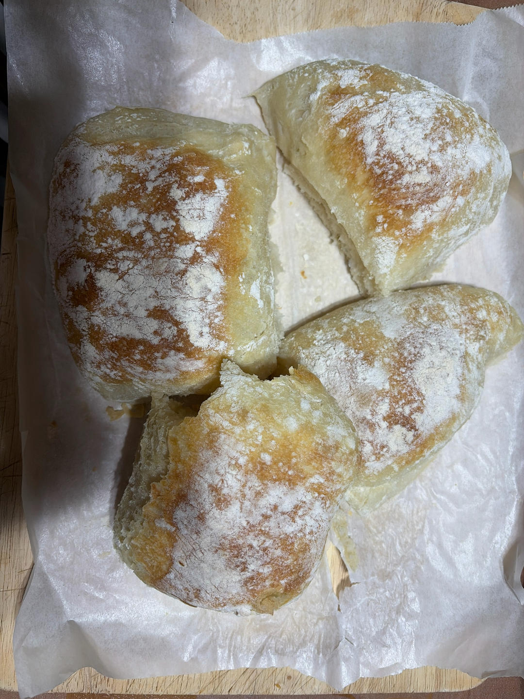 【ciabatta】家庭版恰巴塔，软乎乎的拖鞋面包