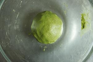 抹茶芋泥月饼：酥皮形态，曲奇外壳！的做法 步骤10