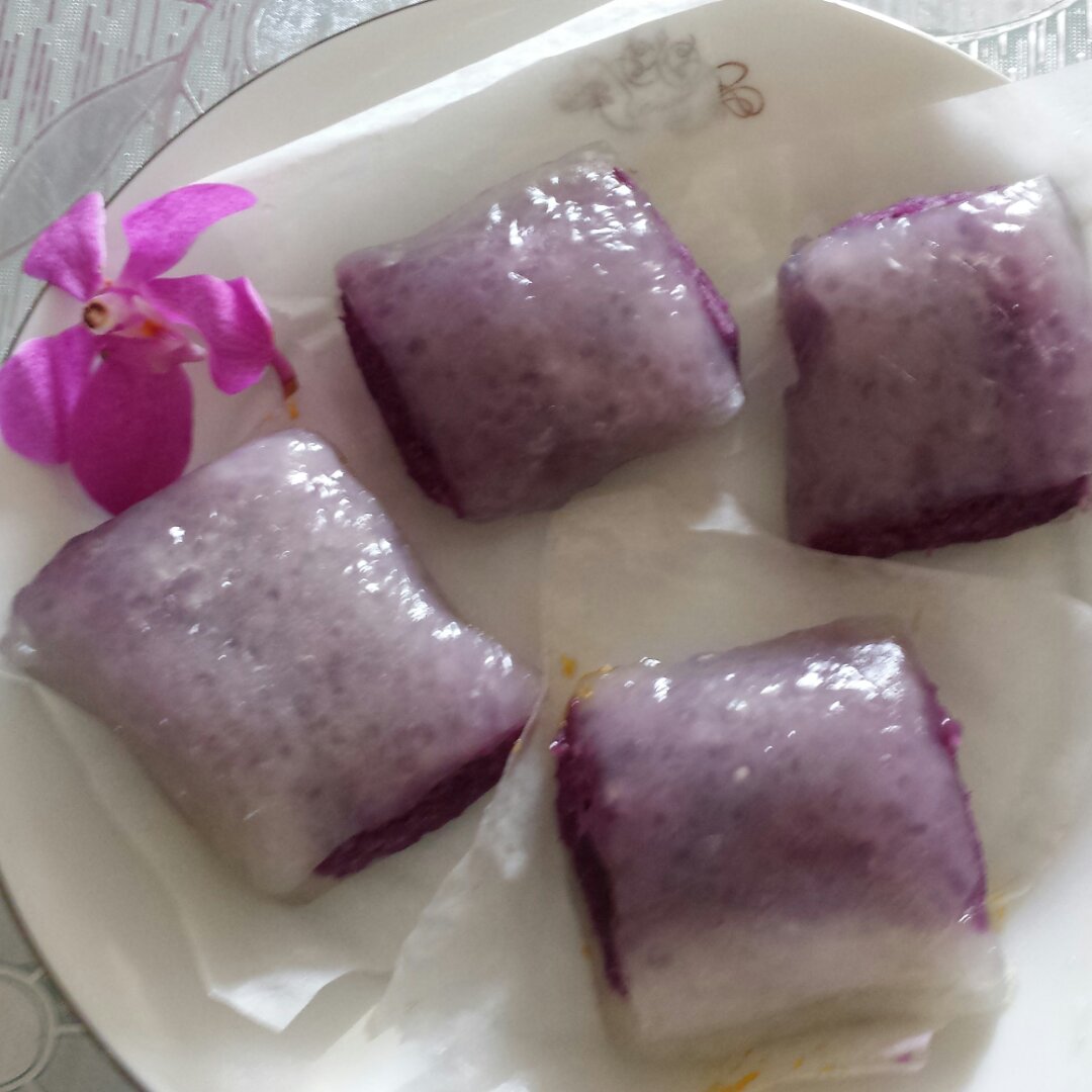 紫薯南瓜水晶糕