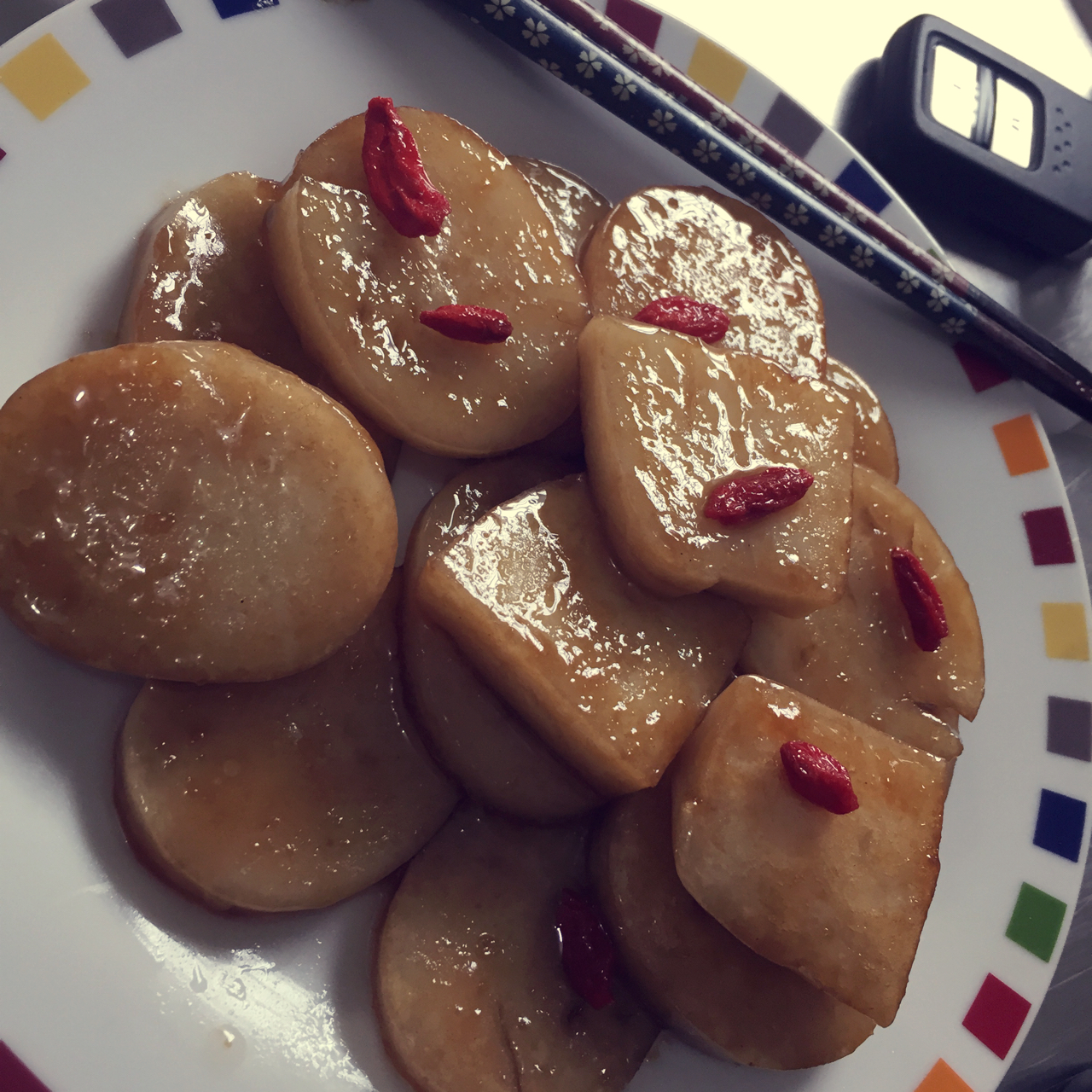 桂花红糖煎年糕