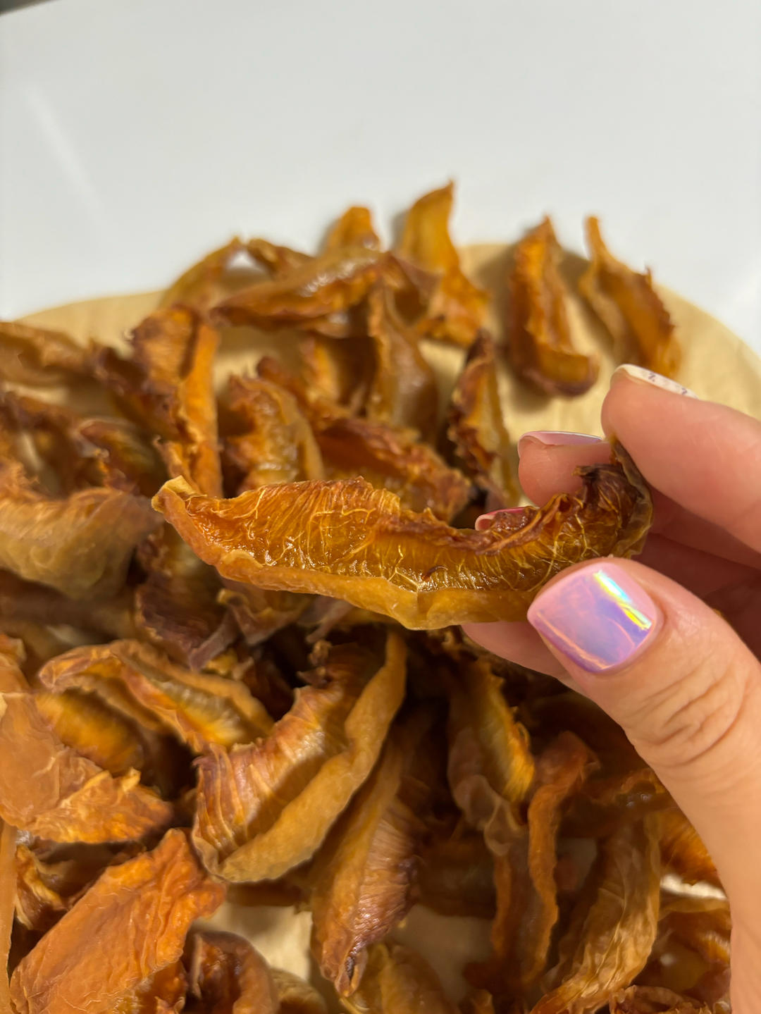 只有浓郁桃子香味的桃子干