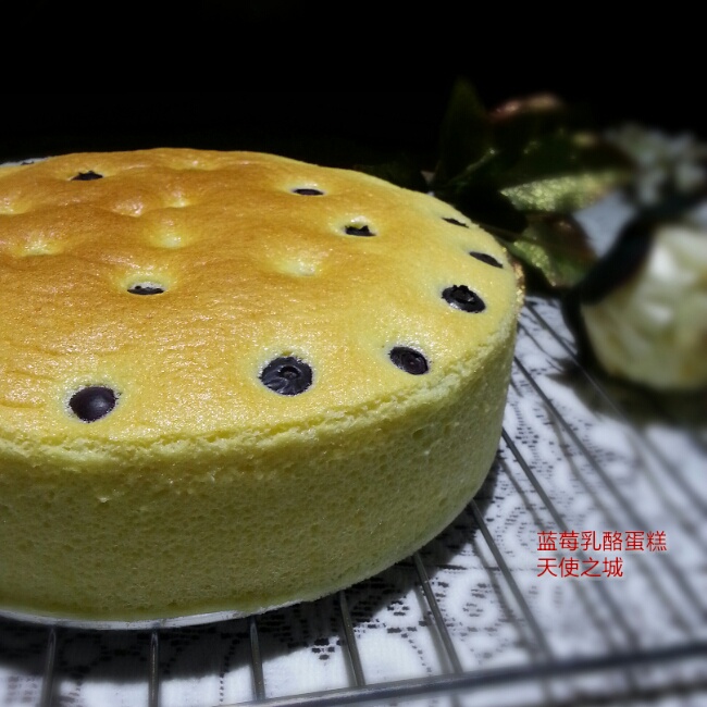媲美轻乳酪--[酸奶蓝莓蛋糕]