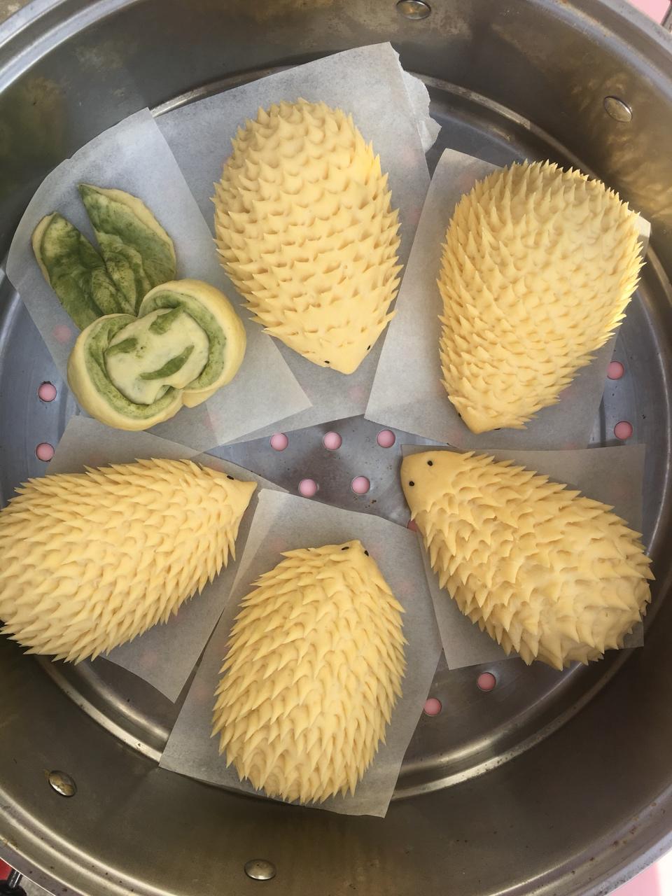 南瓜刺猬馒头