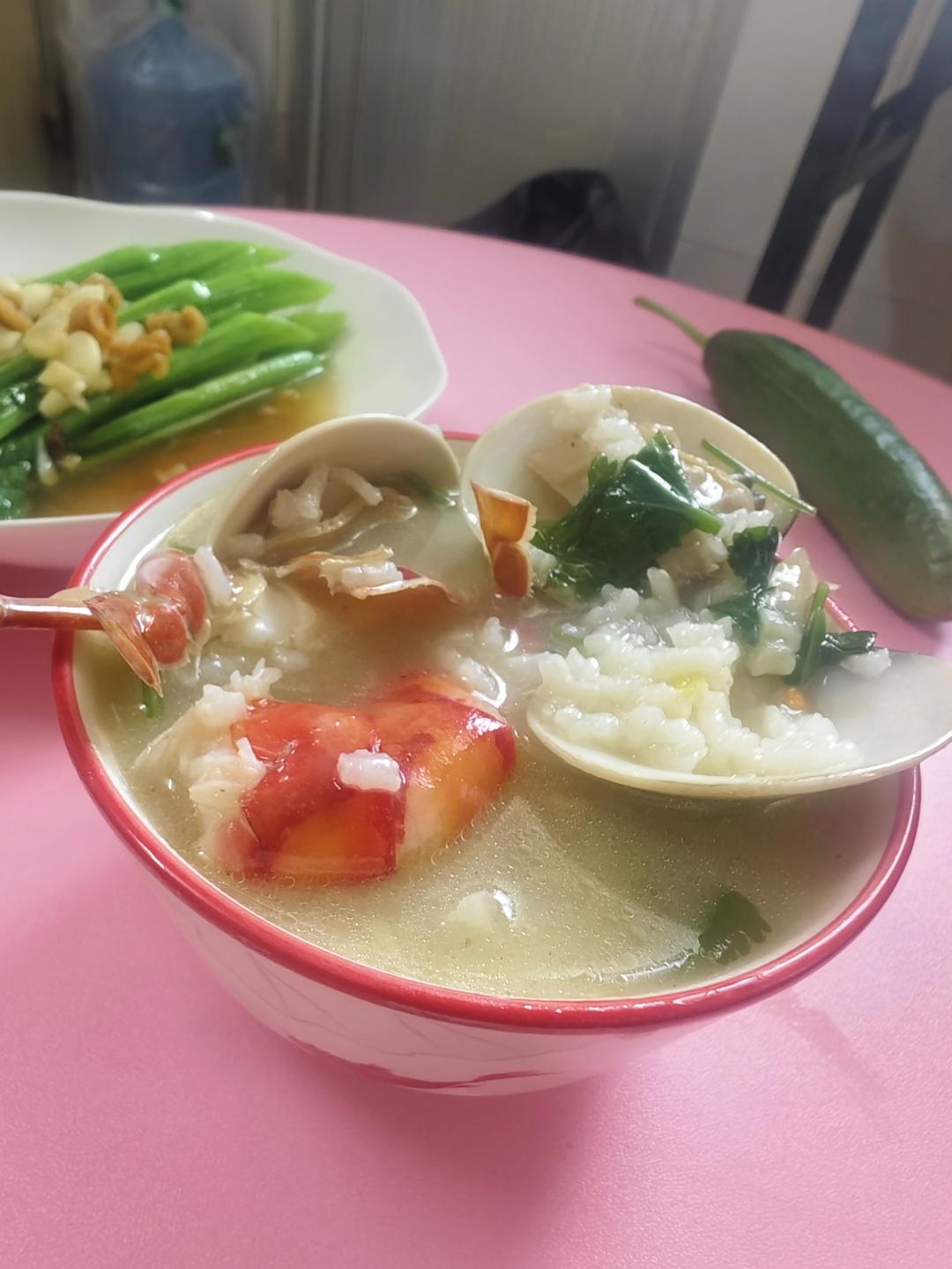 潮汕海鲜粥的做法