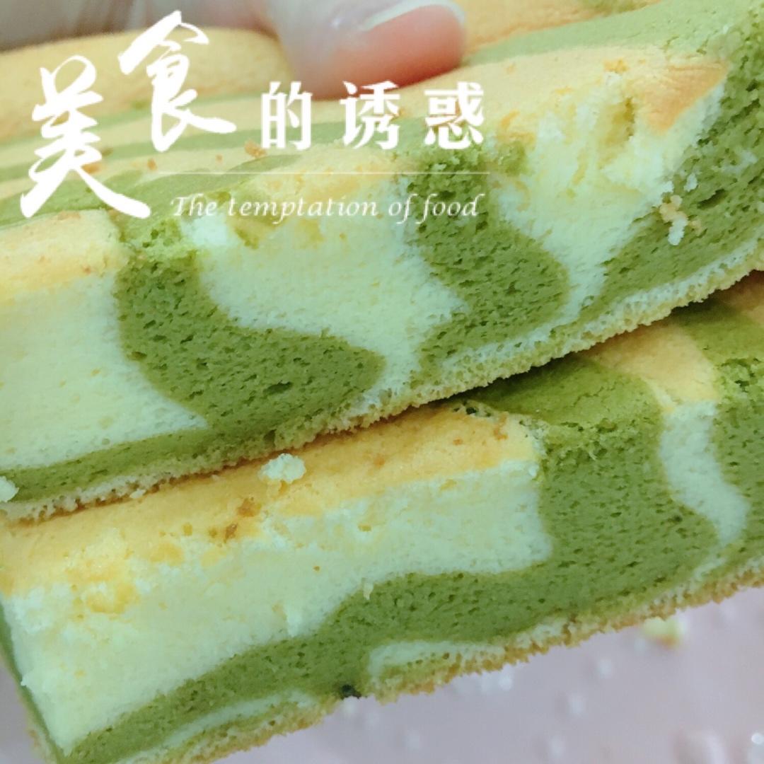 8寸酸奶拉花戚风蛋糕（低糖版好吃不腻！）斑马纹戚风蛋糕 酸奶戚风蛋糕