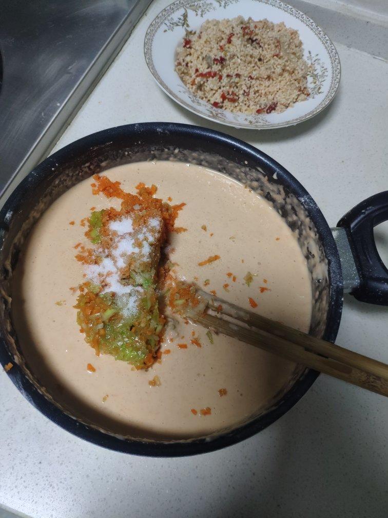 胡萝卜鸡蛋早餐饼【消耗低筋面粉】