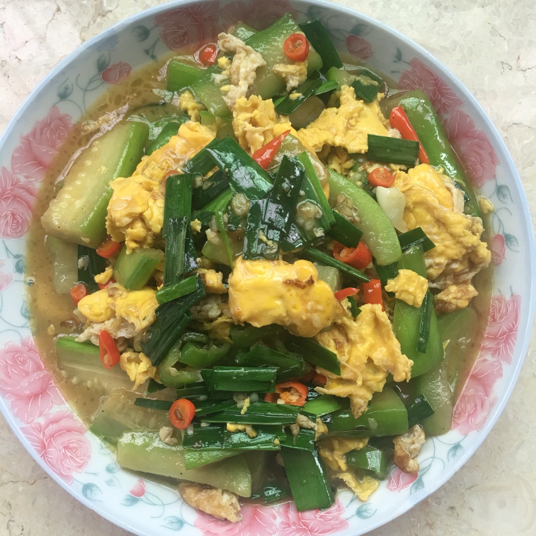 丝瓜炒蛋
