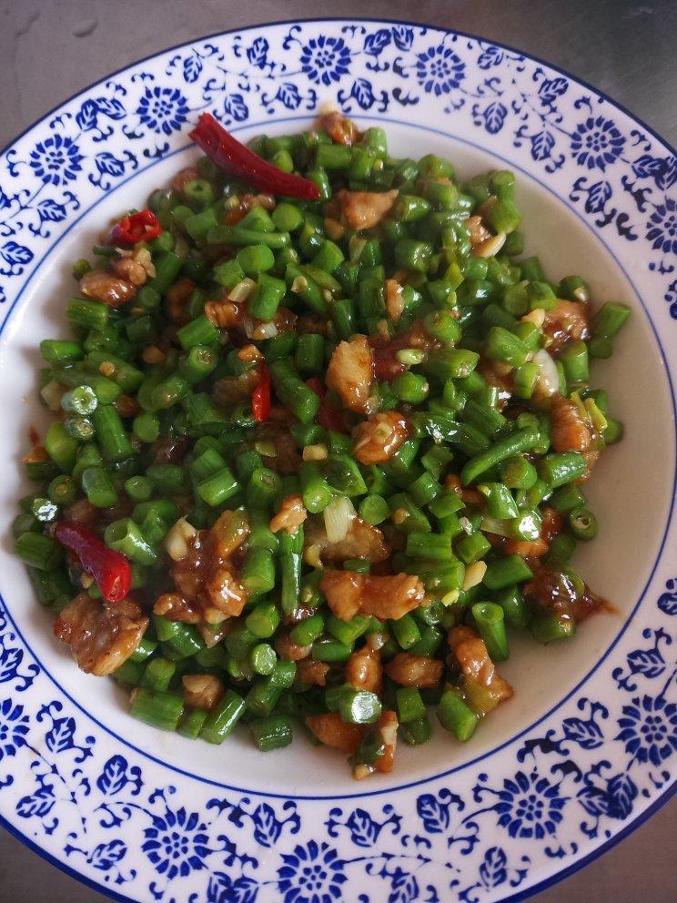 肉沫豆角下饭菜