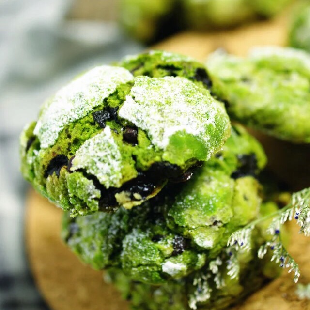 抹茶奶酪巧克力曲奇 Matcha Cream Cheese Choc Cookies