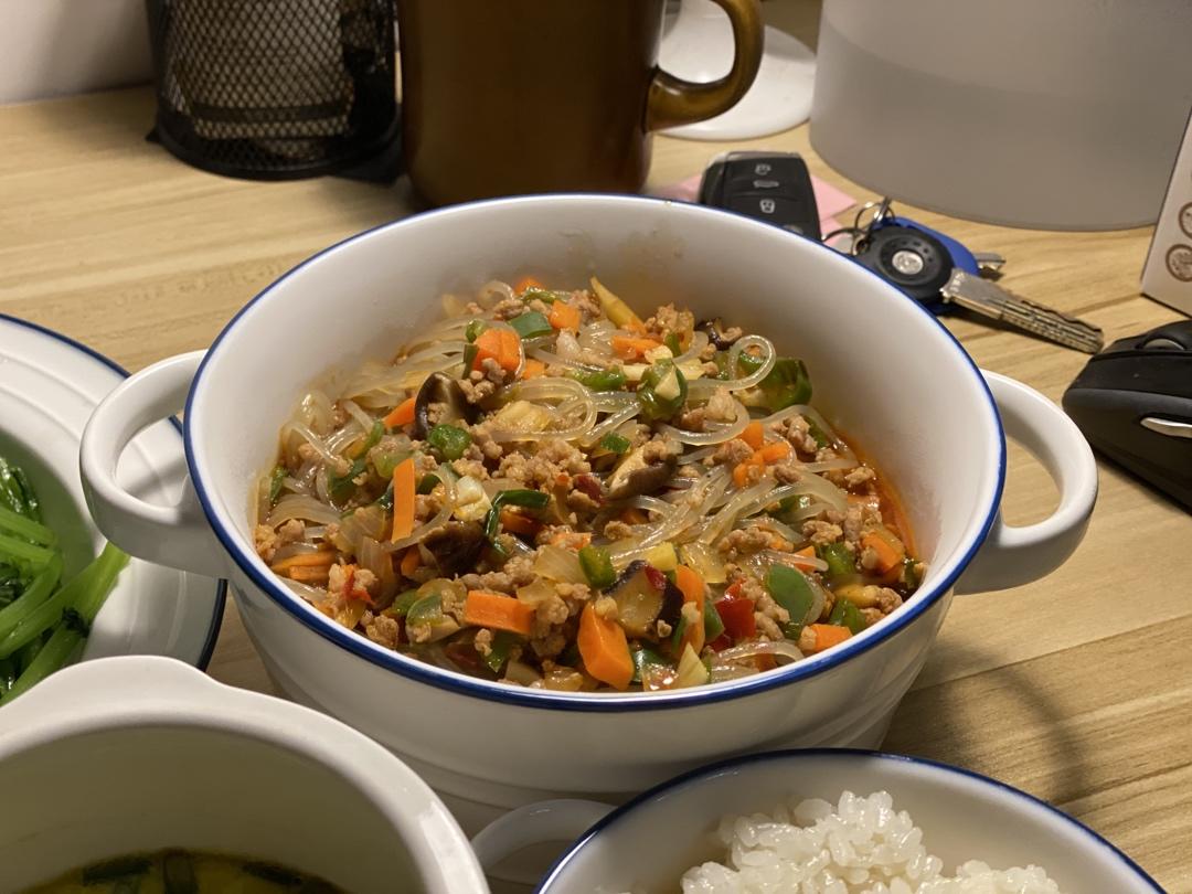 肉末炒粉丝