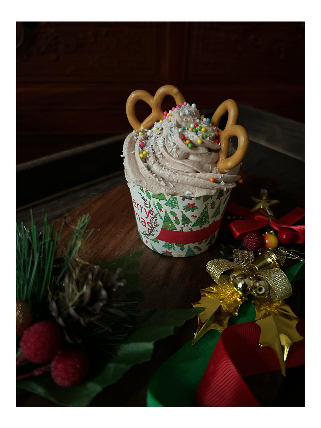 超可爱圣诞主题纸杯蛋糕🎄一次学会9种❗️