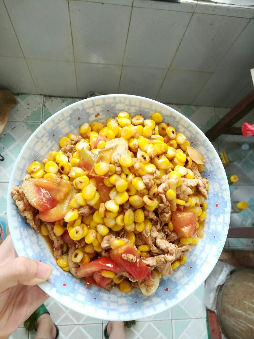 玉米炒肉末【超级下饭的快手家常菜】