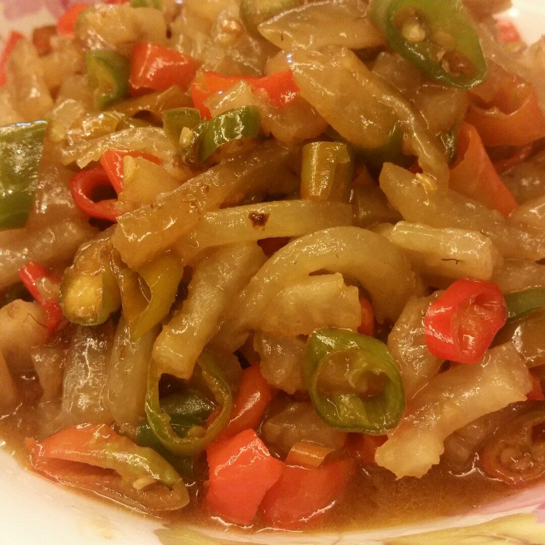 爆炒肉皮