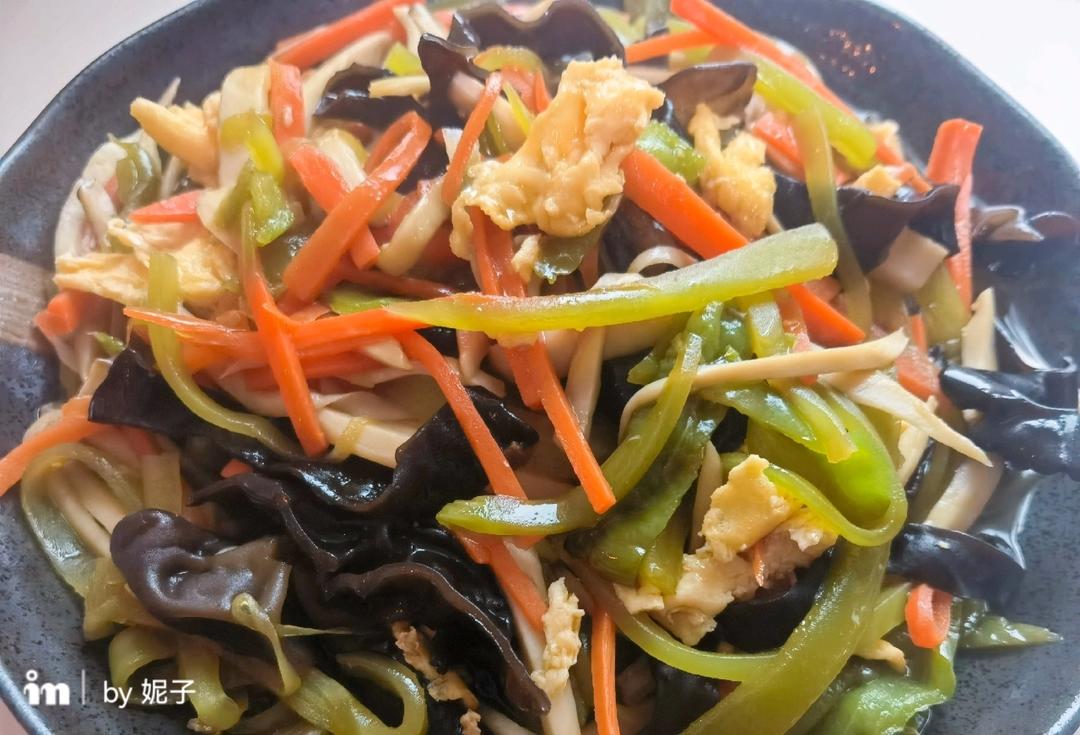 杏鲍菇的鱼香肉丝￨不放一滴水