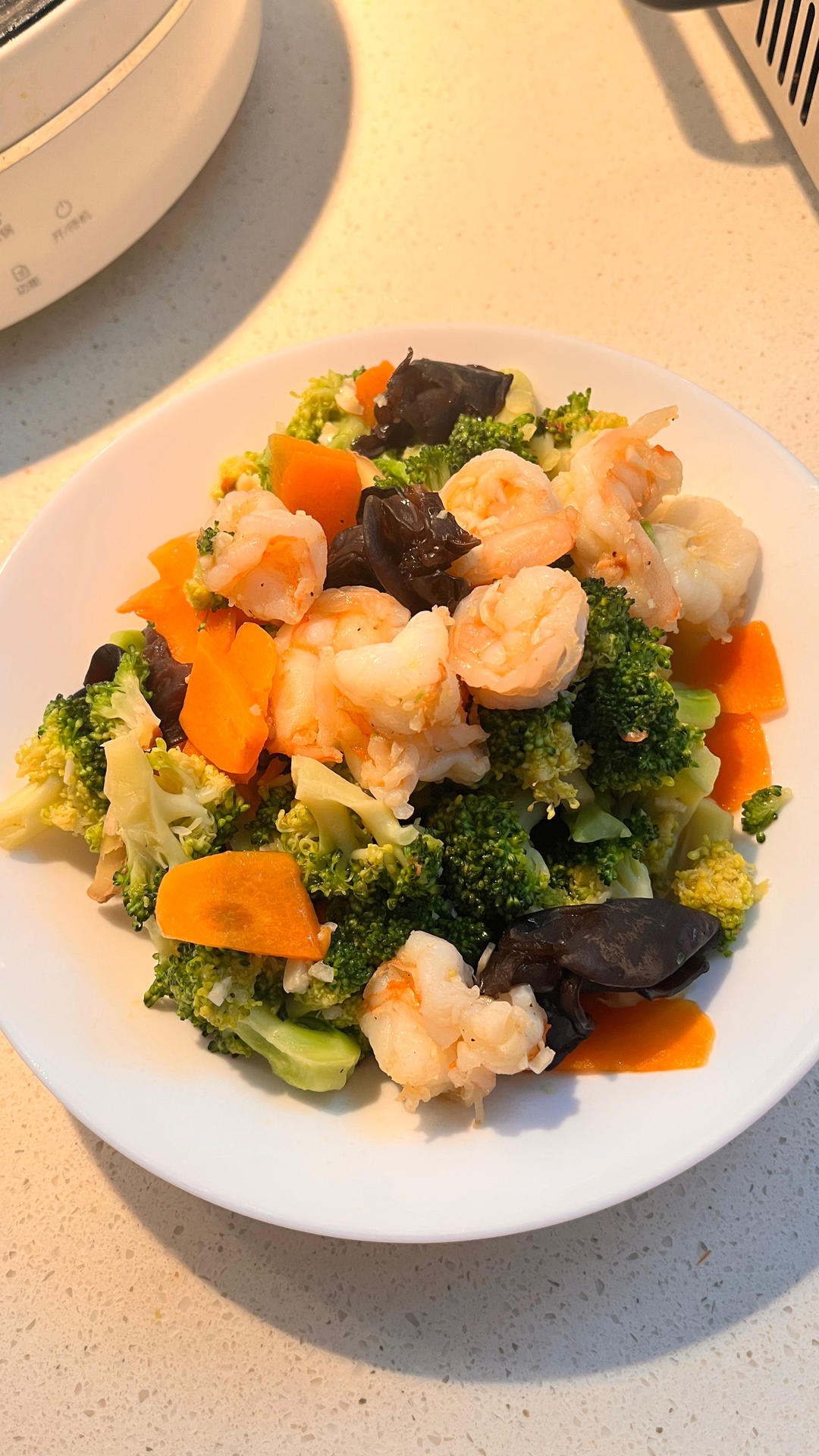 西兰花虾球的做法