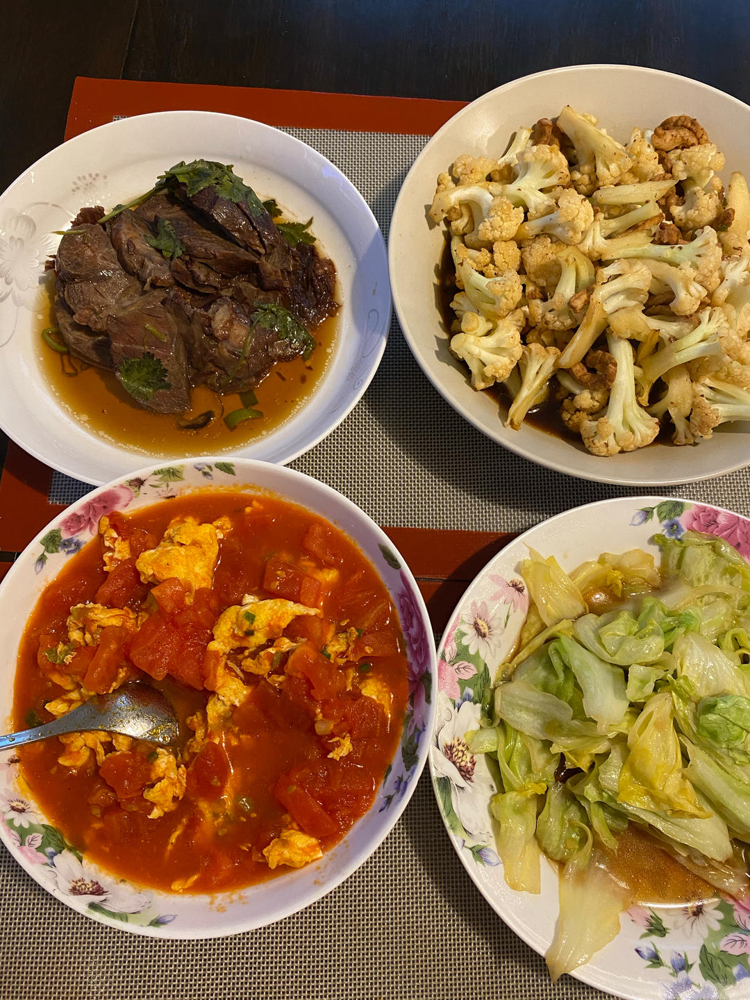 干煸菜花（花菜炒肉）