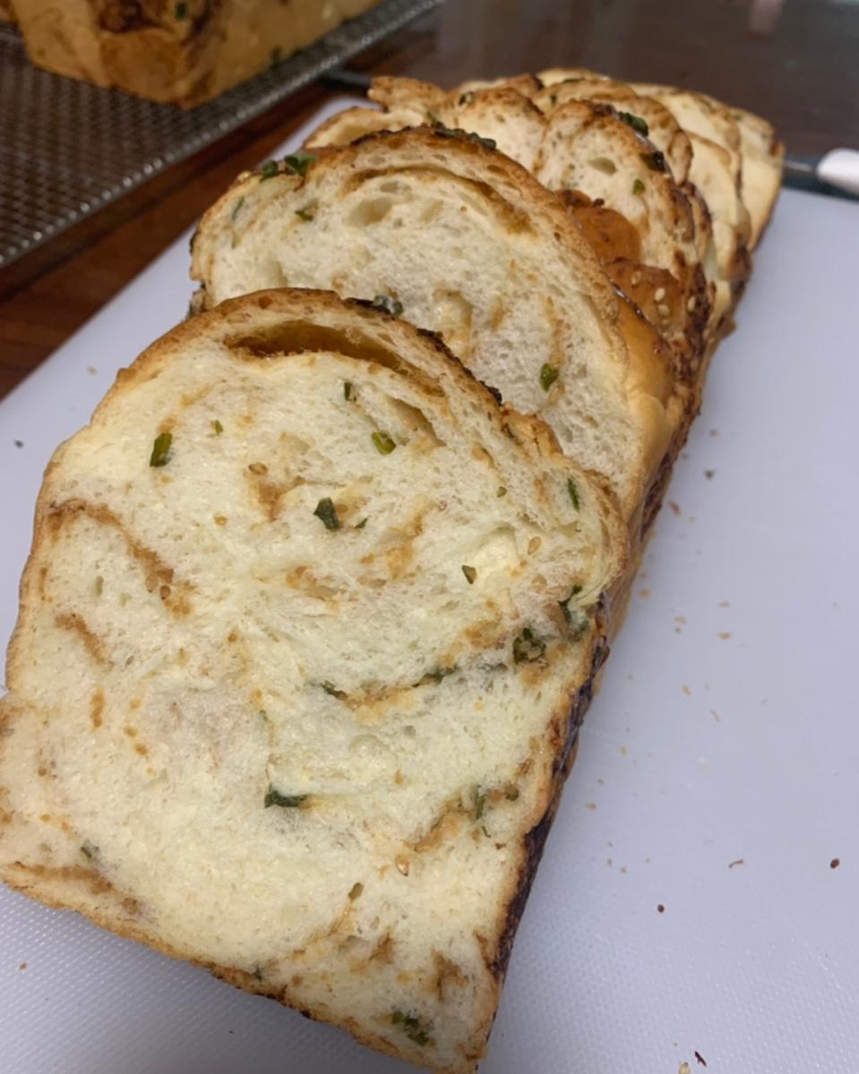 葱香肉松吐司——王传仁老师的宵种法