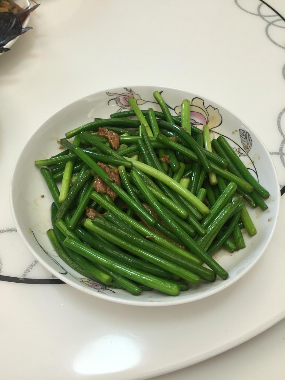 蒜苔炒肉