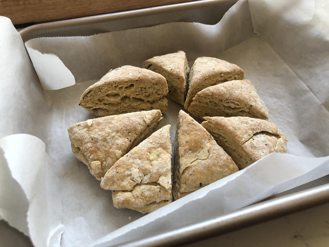 椒盐核桃燕麦司康丨健康·烘焙