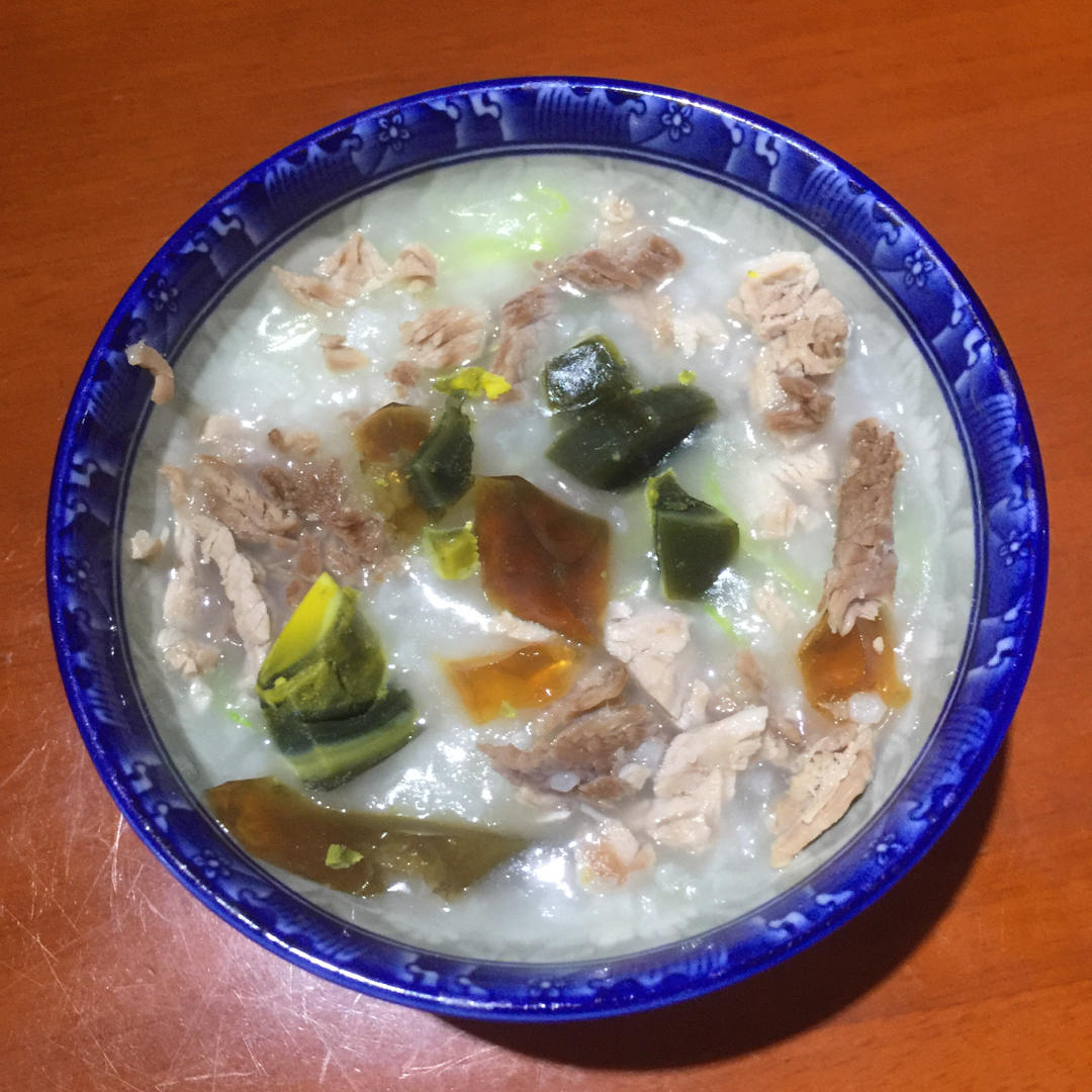 老火皮蛋瘦肉粥，老味道，家常做法