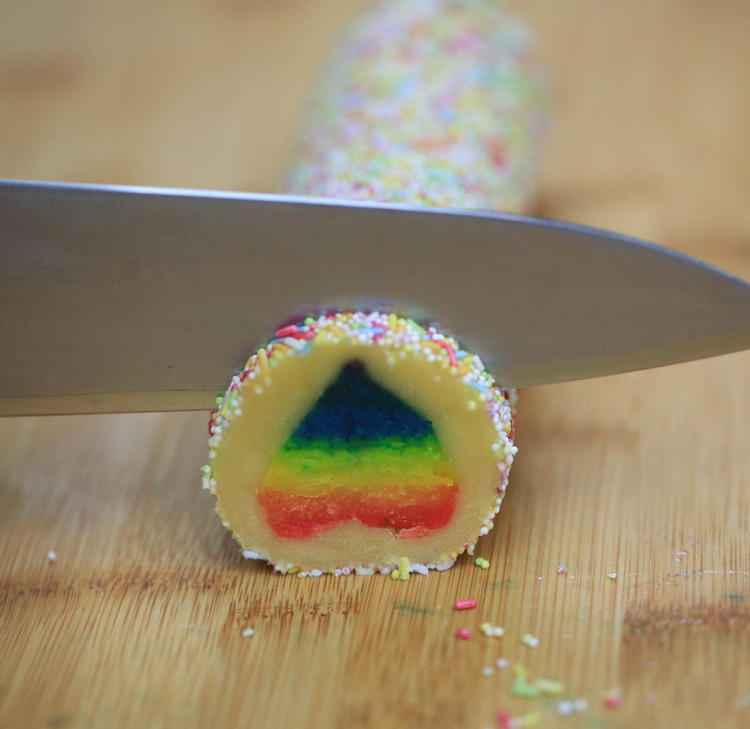 彩虹心饼干