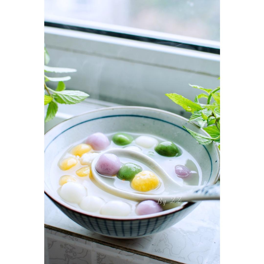 酒酿彩色小圆子