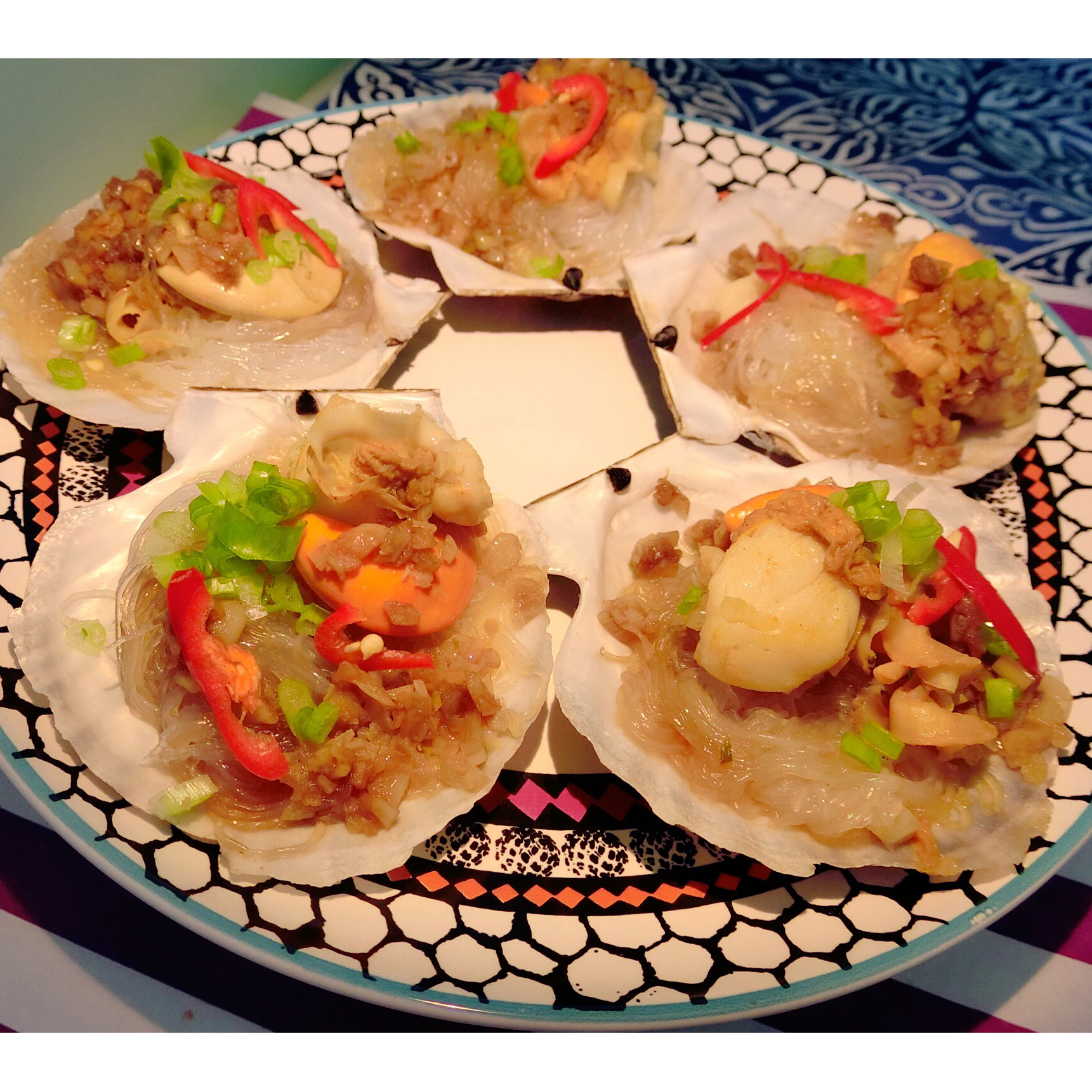 蒜蓉粉丝蒸扇贝