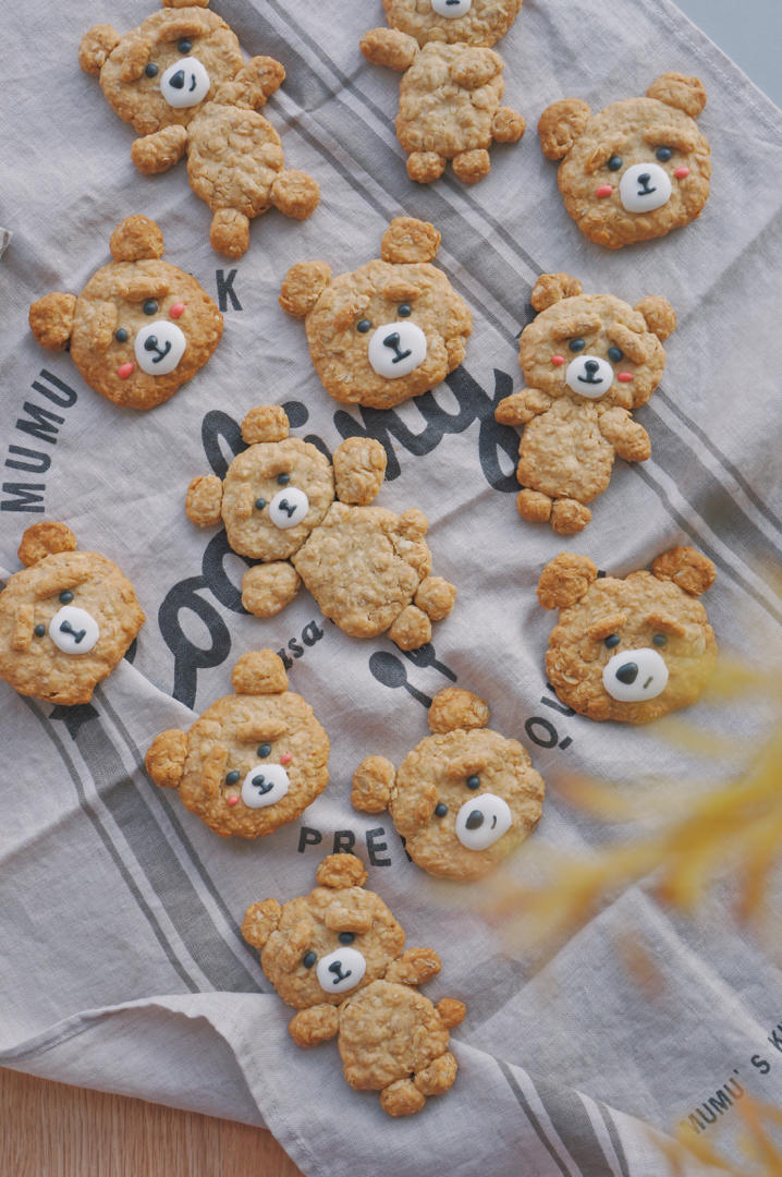 【跟做有奖】 | 超萌椰香小熊饼干