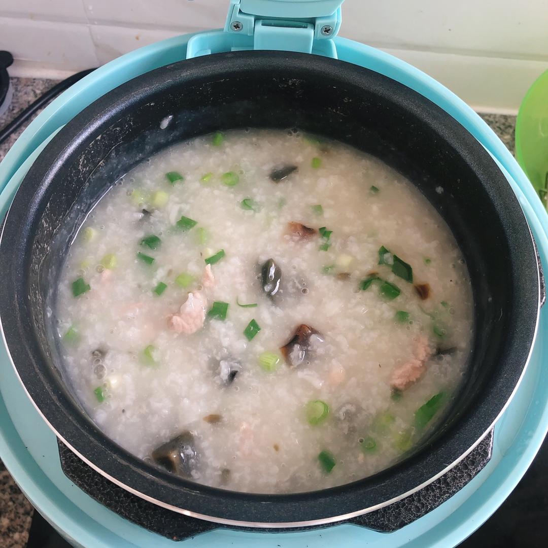 手机用户0395_478i做的十五分钟快手之香滑皮蛋瘦肉粥(附五分钟电饭煲